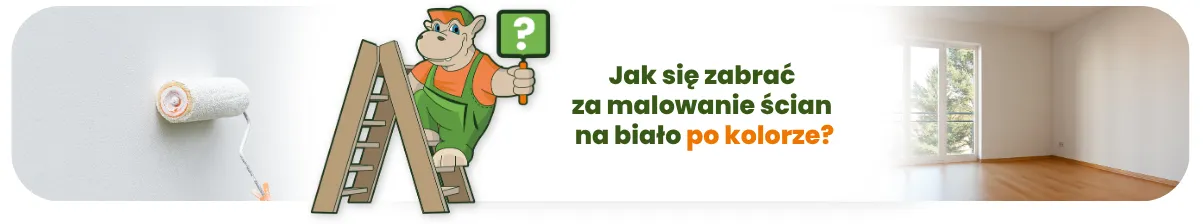 Jak się zabrać za malowanie ścian na biało po kolorze?